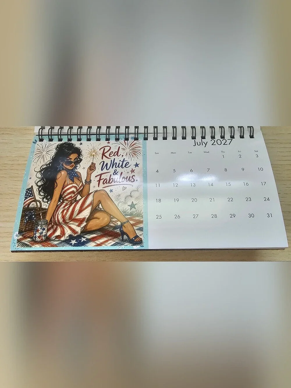 12 Months of Attitude 2027 Desk Calendar